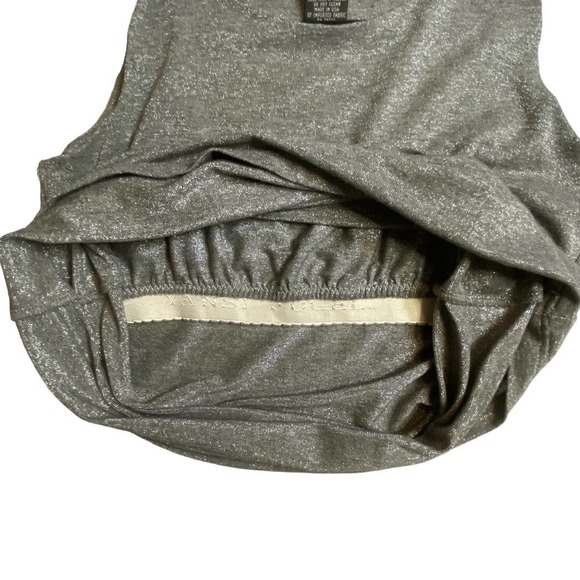 Yansi Fugel Silver Metallic Tank Top, shell, evening, holiday, gift - Picture 4 of 6